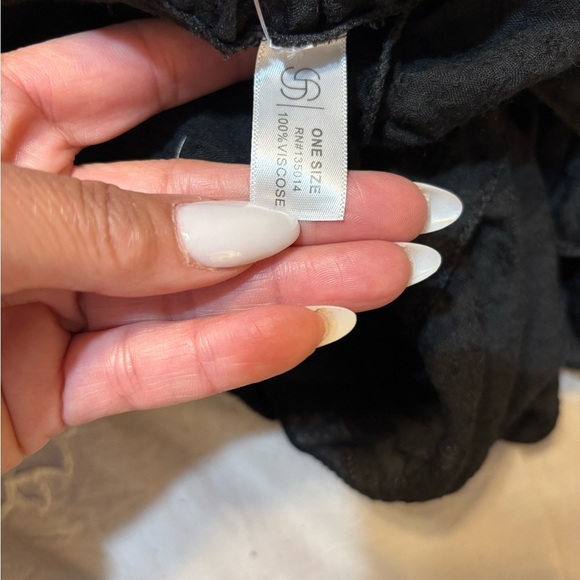 COPY - Long  Ruffled Duster Sleeveless Vest Blue - Picture 4 of 4